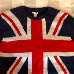 Union Jack forever 21 sweater NWT